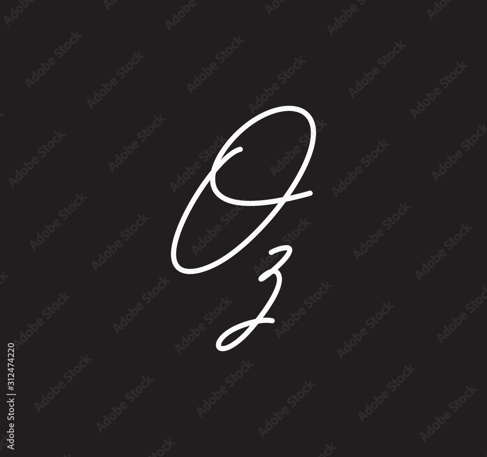 Couple Cursive Letters Initial Signature Handwriting Calligraphy Couple Cursive Letters Initial Signature Handwriting Calligraphy