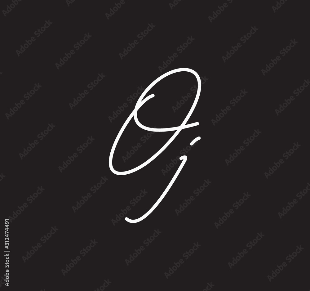 Couple Cursive Letters Initial Signature Handwriting Calligraphy Couple Cursive Letters Initial Signature Handwriting Calligraphy