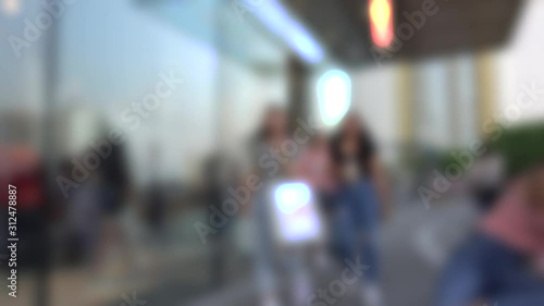 Wallpaper Mural Blurred People  background of store blur background with bokeh in the mall Torontodigital.ca