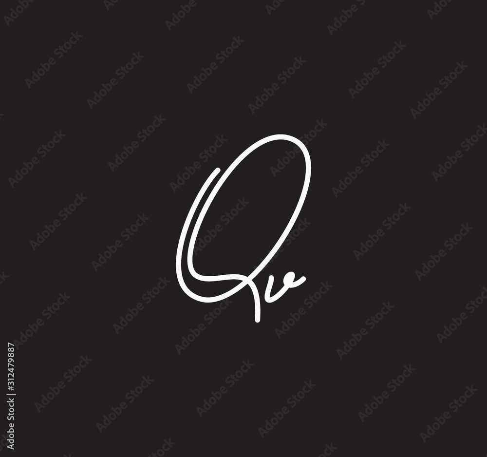 Couple Cursive Letters Initial Signature Handwriting Calligraphy Couple Cursive Letters Initial Signature Handwriting Calligraphy
