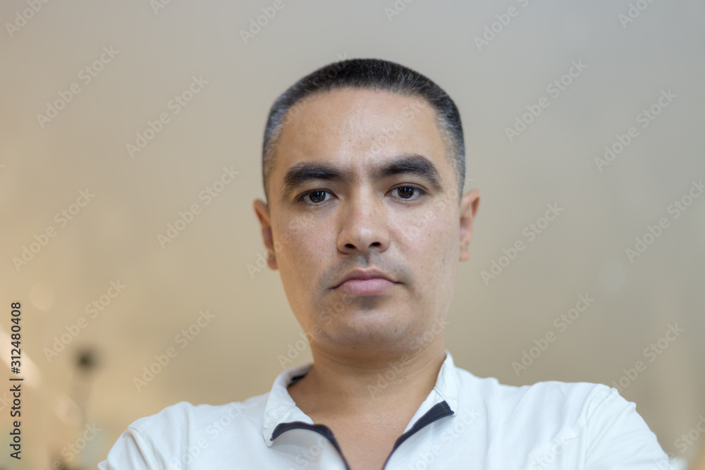 Fototapeta premium portrait, face of a young handsome guy