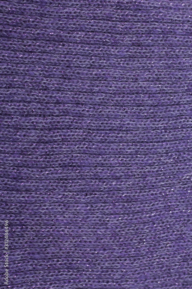 Fototapeta premium blue lilac texture with sequins knitted fabric as background