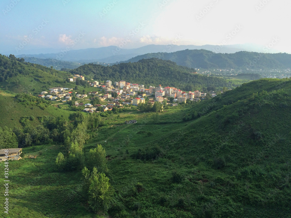 A beautiful city surrounded by natural greenery. A beautiful city in north of Iran, Gilan.