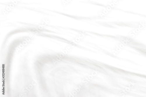 Fototapeta Naklejka Na Ścianę i Meble -  White cloth abstract background with smooth waves