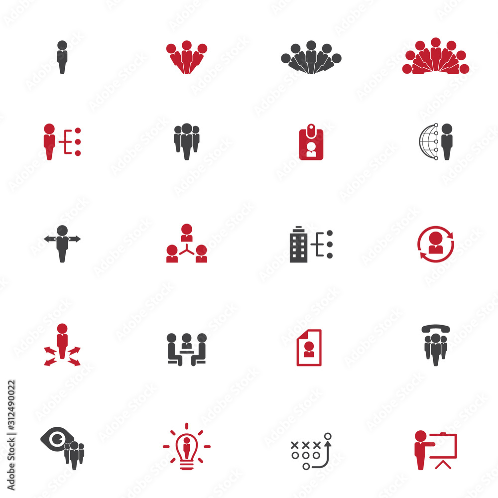 Universal business management and human resources icon set. Universal icons for web and mobile. Vector. Universal business management and human resources icon set. Universal icons for web and mobile. Vector.