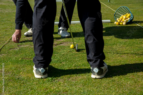 Training and Fitting in a golf field
