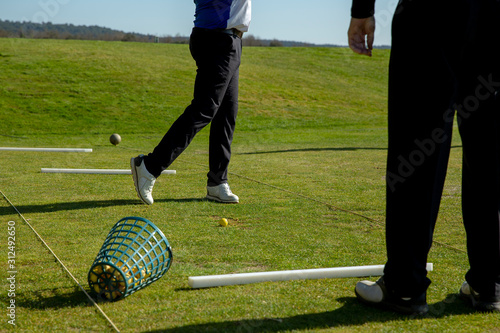 Training and Fitting in a golf field