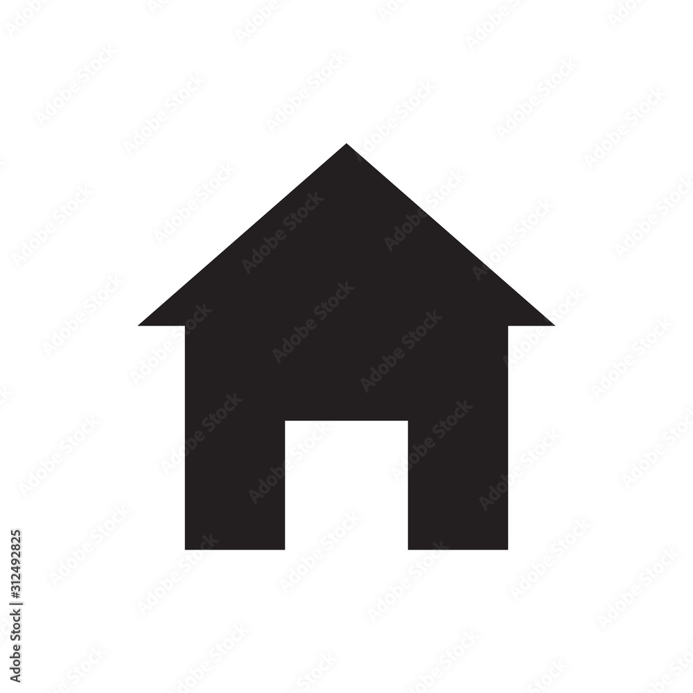 Home icon vector in flat design template Home icon vector in flat design template