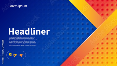 vector template of presentation