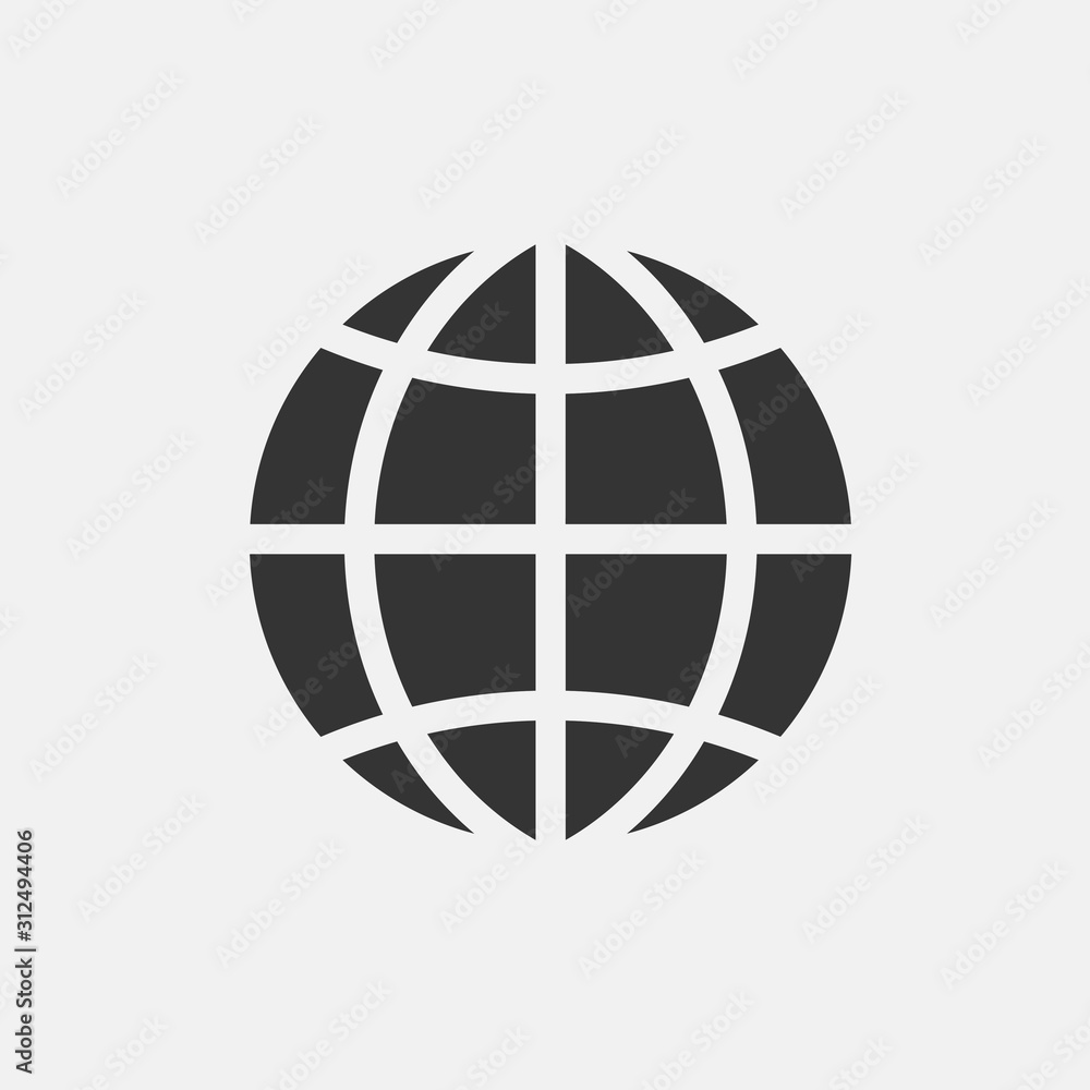 globe icon vector for web and graphic design globe icon vector for web and graphic design