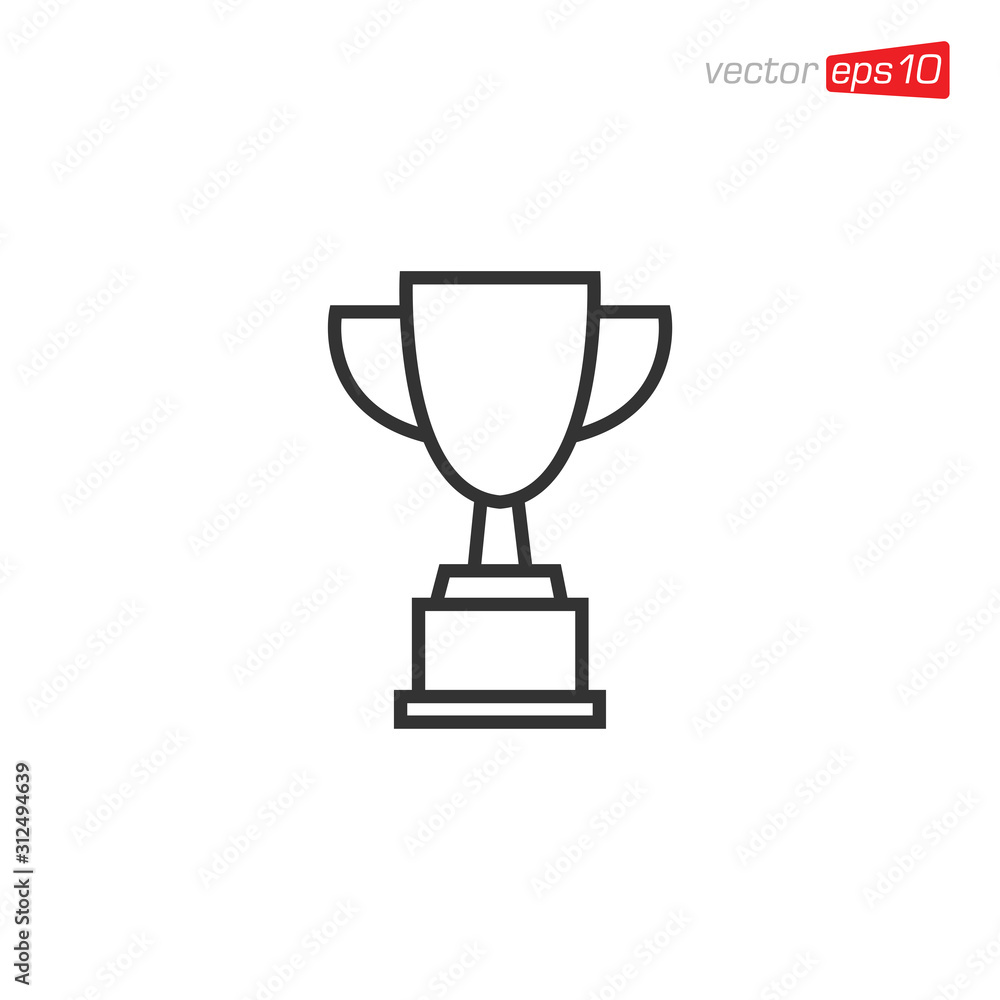 Trophy Icon Design Vector Template Trophy Icon Design Vector Template