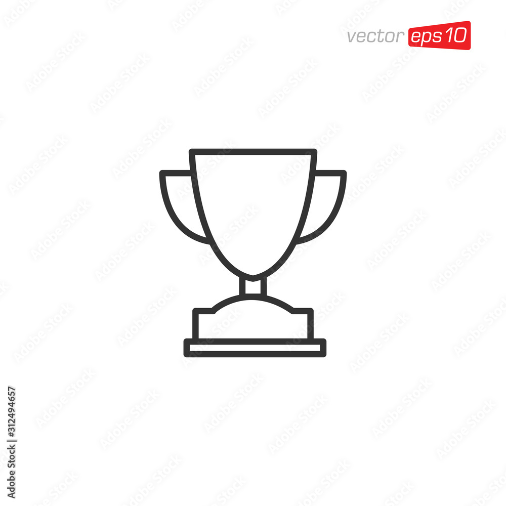 Trophy Icon Design Vector Template Trophy Icon Design Vector Template