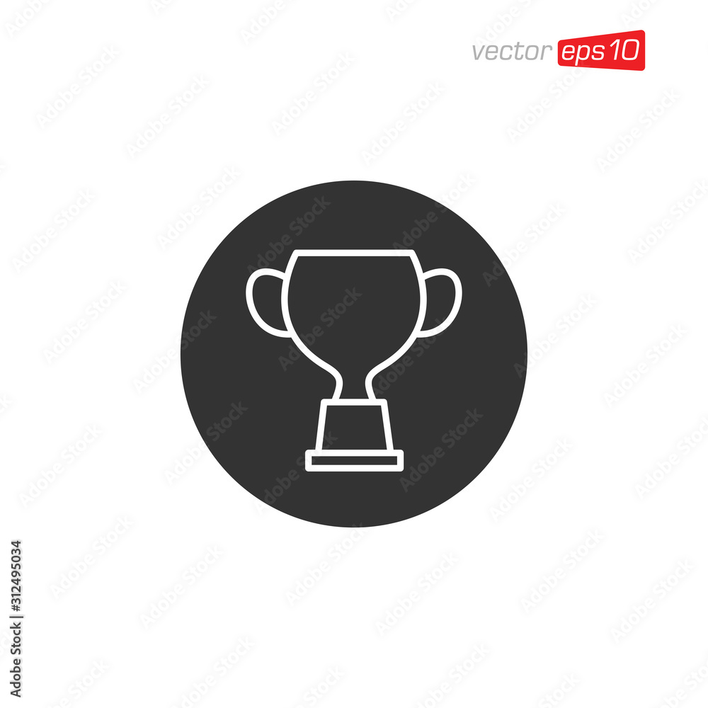 Trophy Icon Design Vector Template Trophy Icon Design Vector Template