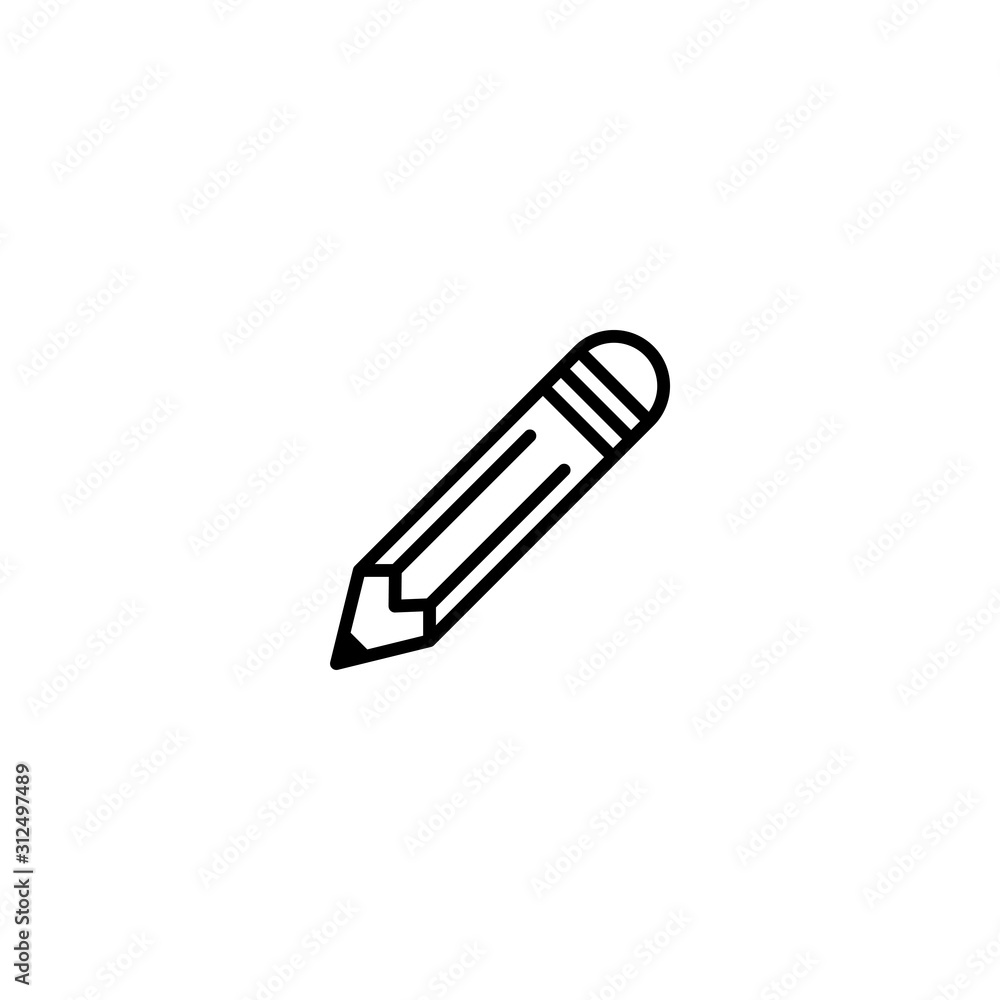 Pencil vector icon. Edit sign. Pen write symbol in trendy flat style isolated on white background for your design logo UI Vector illustration EPS10 - Vector Pencil vector icon. Edit sign. Pen write symbol in trendy flat style isolated on white background for your design logo UI Vector illustration EPS10 - Vector