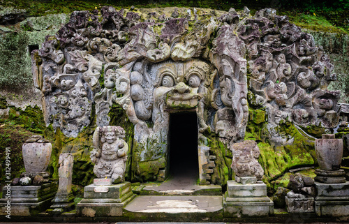 Entrance of an indonasian temple, Bali, Ubud photo