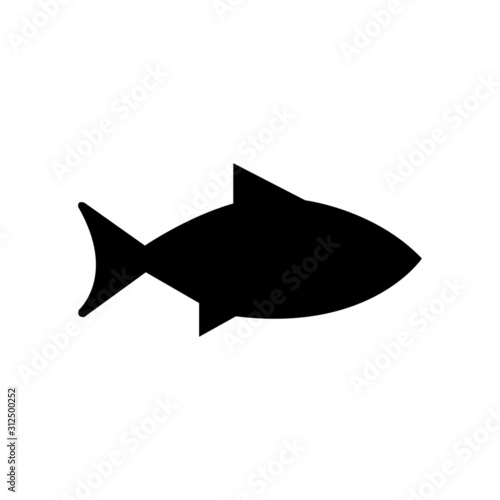 Canvas Print fish icon vector - illustration