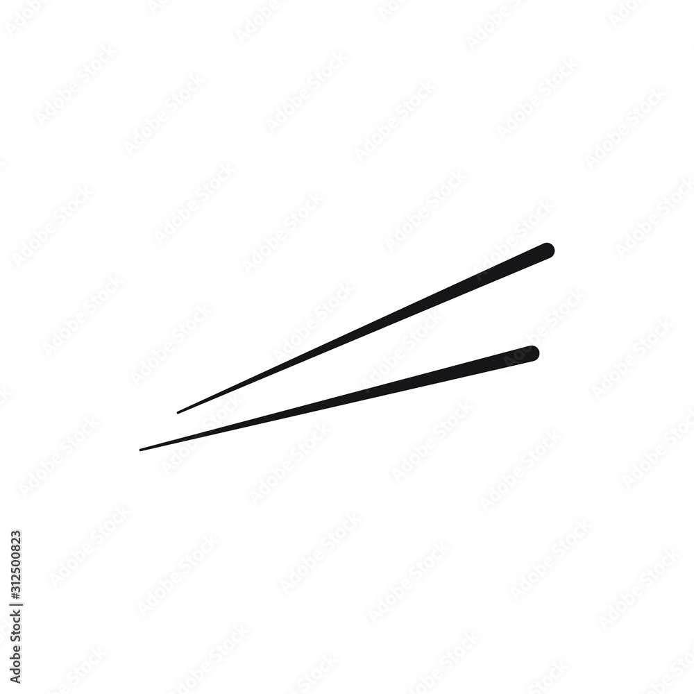 Chopstick icon design isolatedon white background. vector illustration Chopstick icon design isolatedon white background. vector illustration