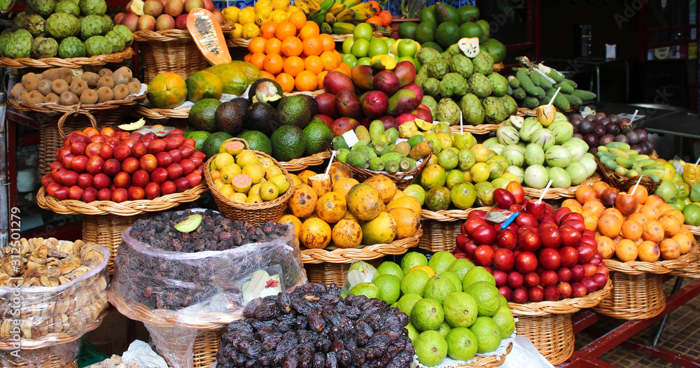 Fruits exotiques - Funchal / madère (Mercado dos Lavradores)	