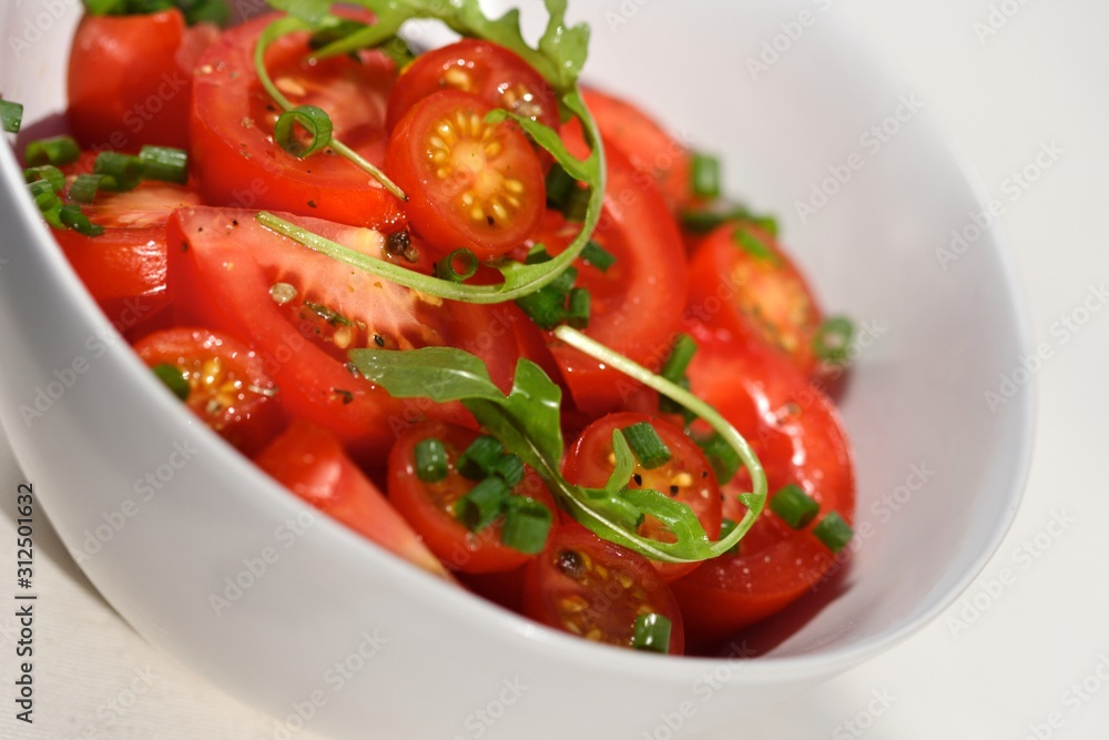 Close up of tomato salad