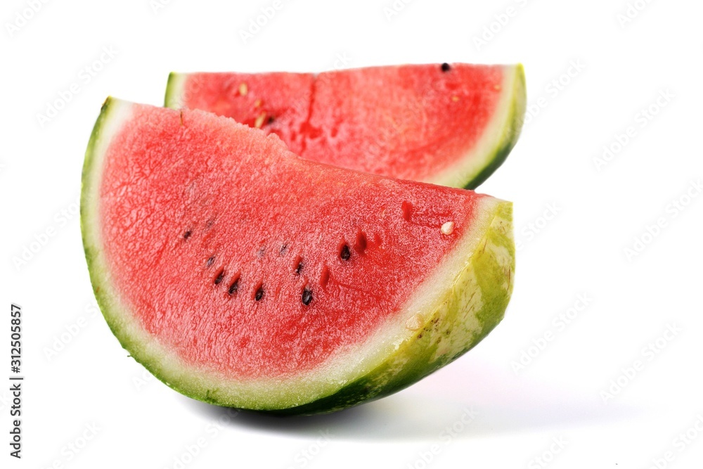 Watermelon on white background - studio shot Watermelon on white background - studio shot