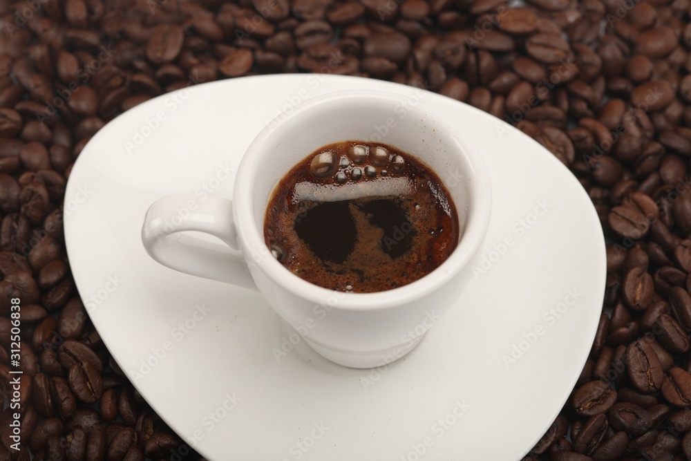 Cup of coffee - close up Cup of coffee - close up