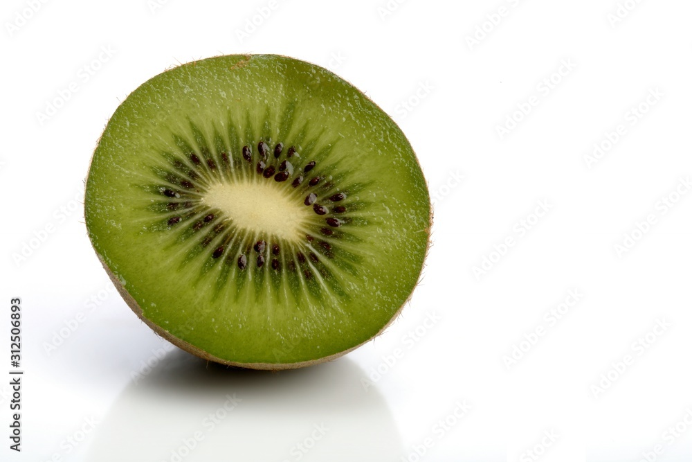 Studio shot of kiwi on white background Studio shot of kiwi on white background