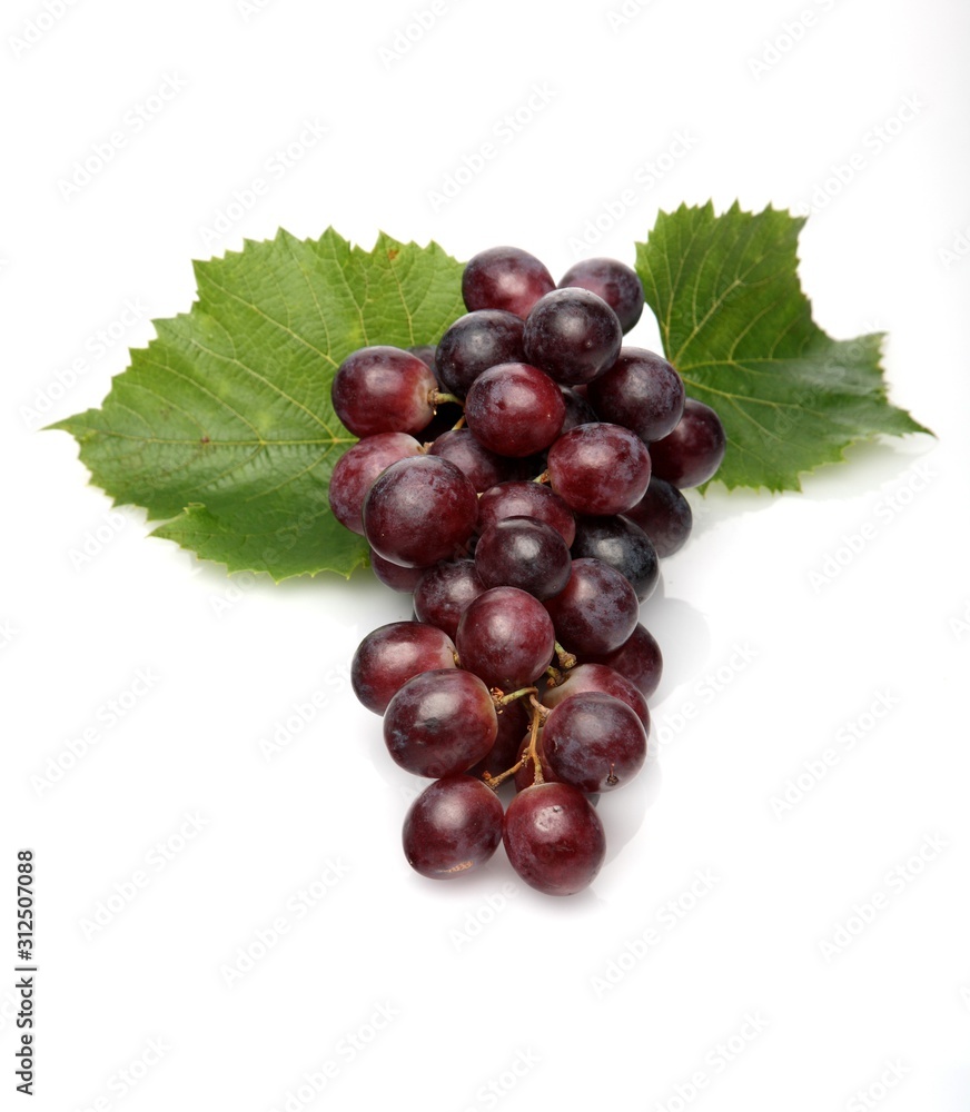 Fototapeta premium Grapes on white background - close-up
