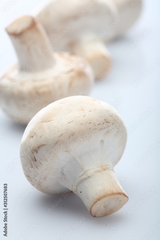 Close up of button mushrooms Close up of button mushrooms