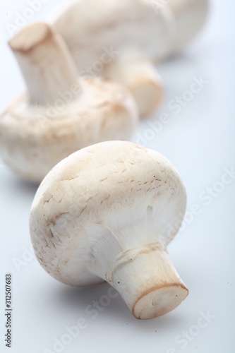 Close up of button mushrooms