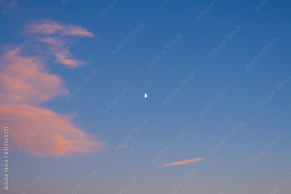 color cloudy sky. natural background.