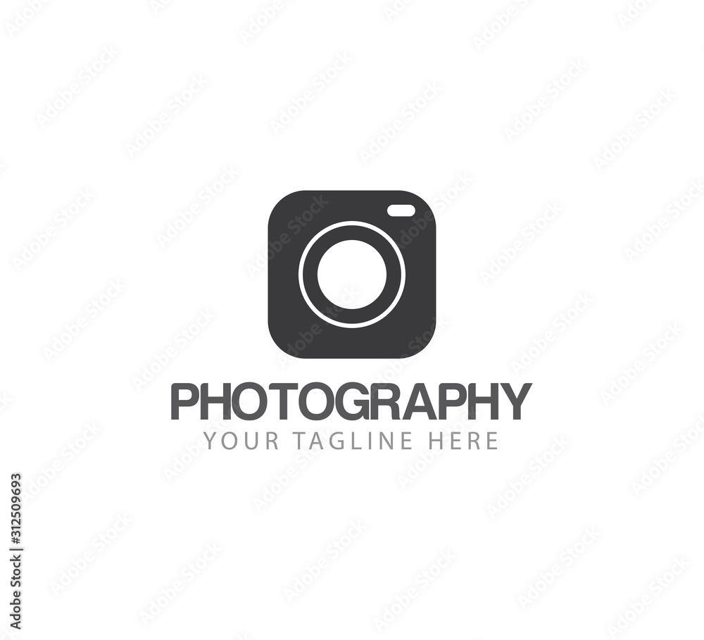 photography vector logo design concept