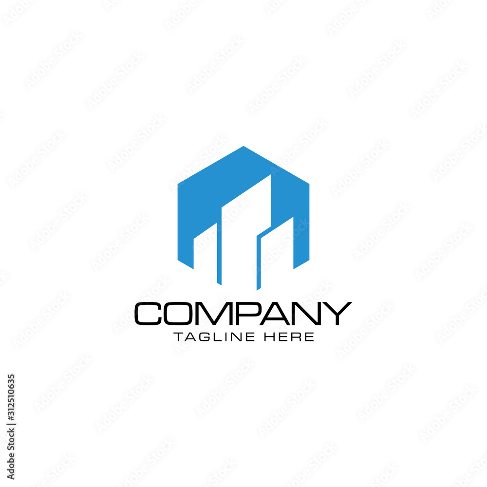 Building Construction Real Estate Logo Template Vector Icon