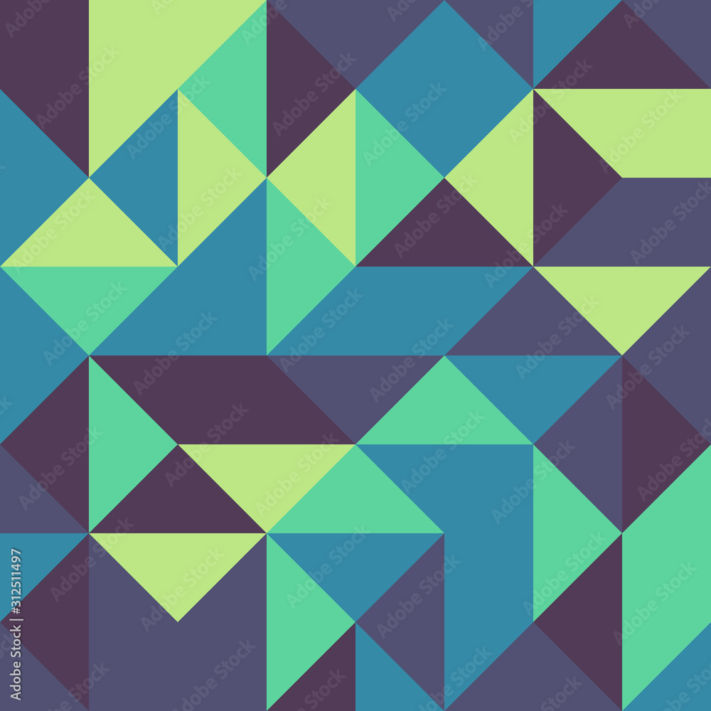 Pattern with random colored Diamonds Generative Art background illustration