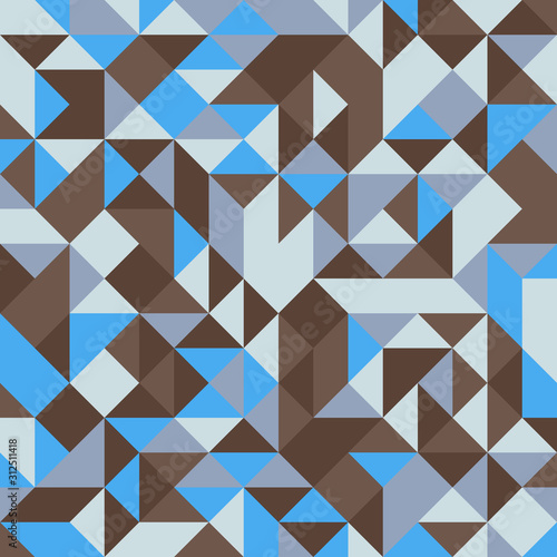 Pattern with random colored Diamonds Generative Art background illustration