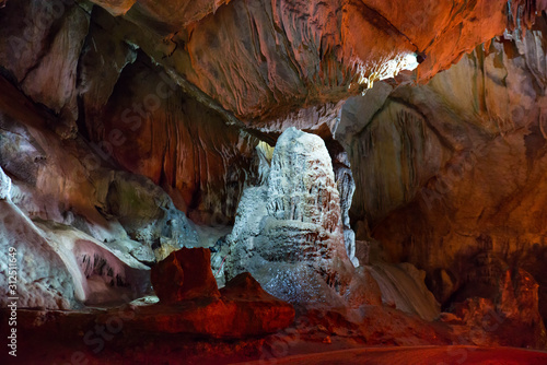 Grotte Remouchamps near Aywaille in Belgium, Wallonie, close to Han sur Lesse photo