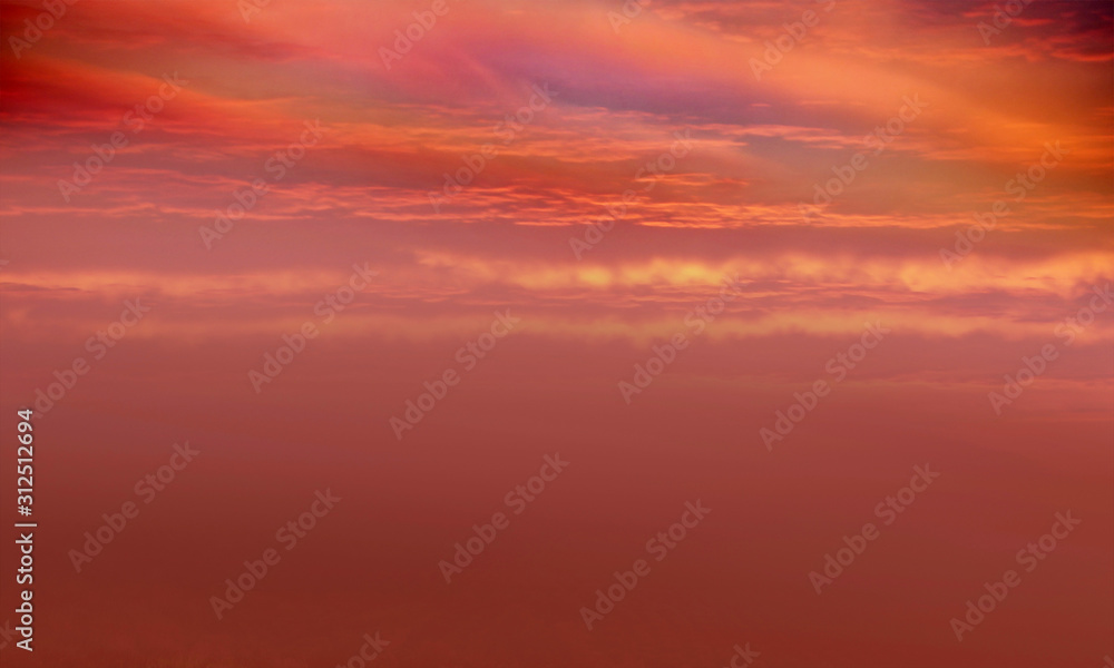 Sunset sky background, beautiful sunset background