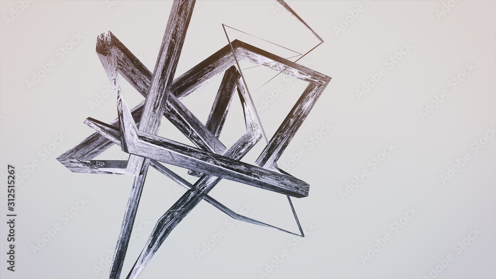 Abstract Art • DYSTOPISCHE ÄSTHETIK“ [N°004] • Fraktale Grafik Serie ⁞ 3D Illustration