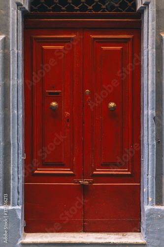Old vintage weathered wooden door of Malta © Sergey Bogomyako