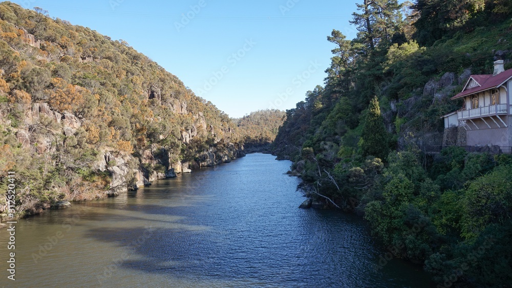 The Cataract Gorge Reserve in Launceston, Tasmania, Australia