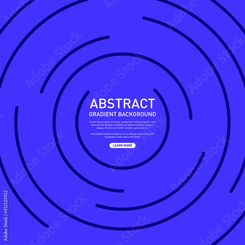 Abstract background with bright rainbow colorful lines. Colored circles with place for your text on a white background