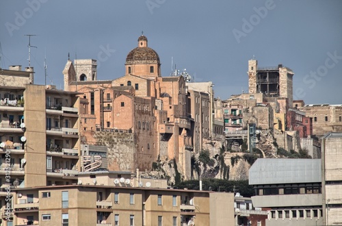 Panoramic view of the city of Cagliari, Sardinia, Italy