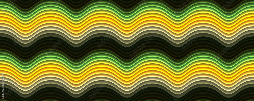 seamless wavy pattern with yellow green color seamless wavy pattern with yellow green color