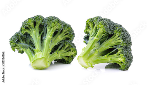  broccoli on white background