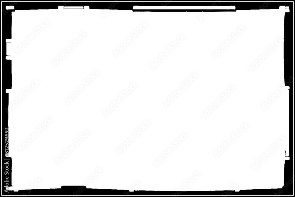 Frame black on white background in grunge style Frame black on white background in grunge style