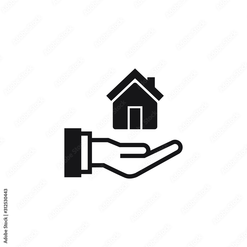 House in hand icon design, property for Sale. vector illustration House in hand icon design, property for Sale. vector illustration