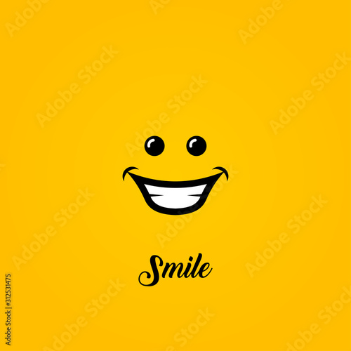 Smile Logo For Banner Design and Elegant Template