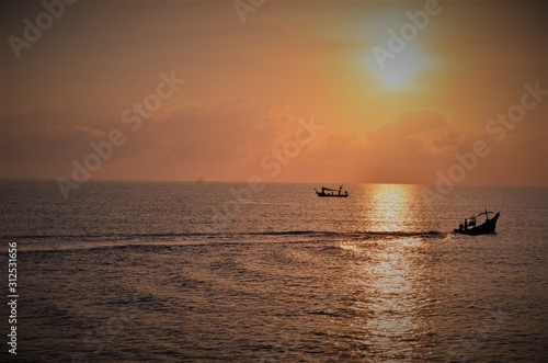 sunset at the sea © sarawut