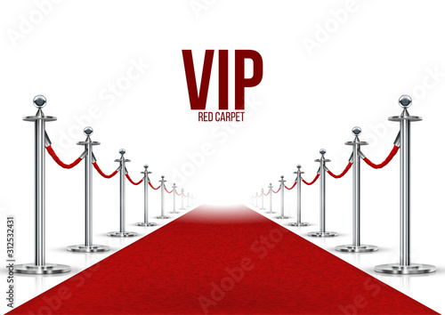 Vip Event Red Carpet With Chrome Barriers