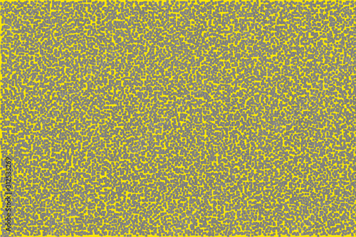 Abstract background, thousands of small gray squares on a yellow background