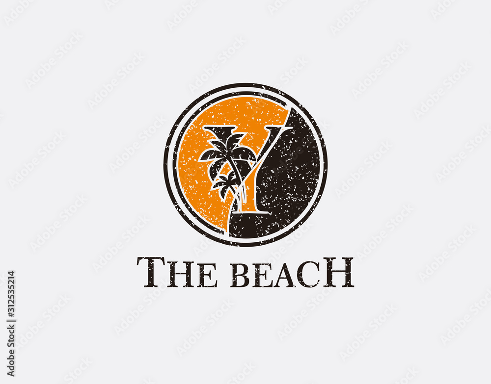 Y Palm Beach Logo, Circle Y Icon Logo Y Palm Beach Logo, Circle Y Icon Logo